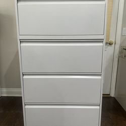 4-Drawer Filing Cabinet – Wood Top – Great Condition