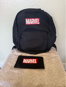 MARVEL backpack, and pencil pouch