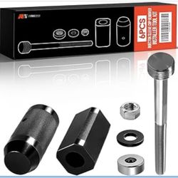 9U-6891 Injector Sleeve Cup Remover & Installer Tool Set - Heavy Duty Steel 6-Piece Kit for CAT Caterpillar 3406E, C10, C12, C15, C16, C18 Engines (6 