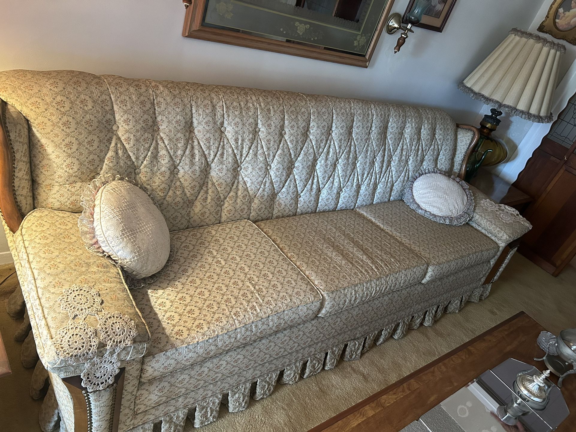 Couch Vintage Embroidered Couch