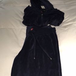 Matching velour sweatsuit NEW Navy