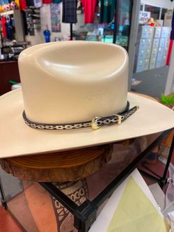 Sombrero de Palma de 5000X con toquilla de plata original