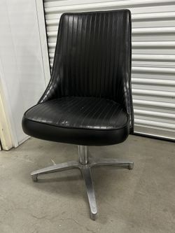 Vintage 1969 Chromecraft Office Swivel Chair 