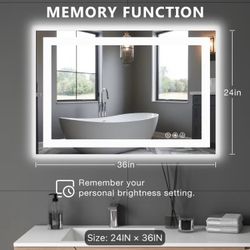 36”x24” LED lighted bathroom mirror vanity mirror