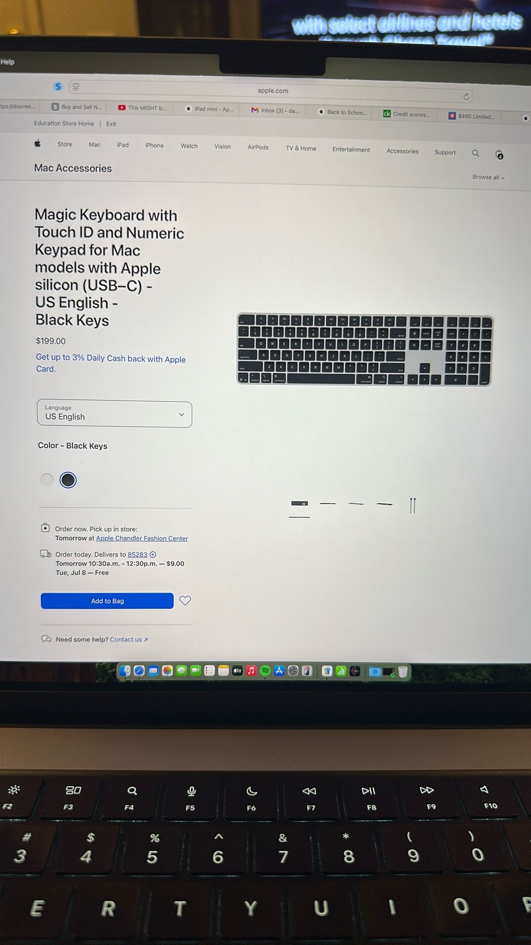 Apple Magic Keyboard With Touch ID And Number