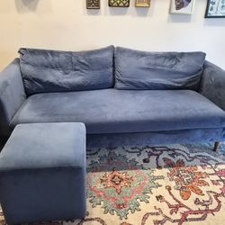 Extended Loveseat (Seats 3) and  Ottoman