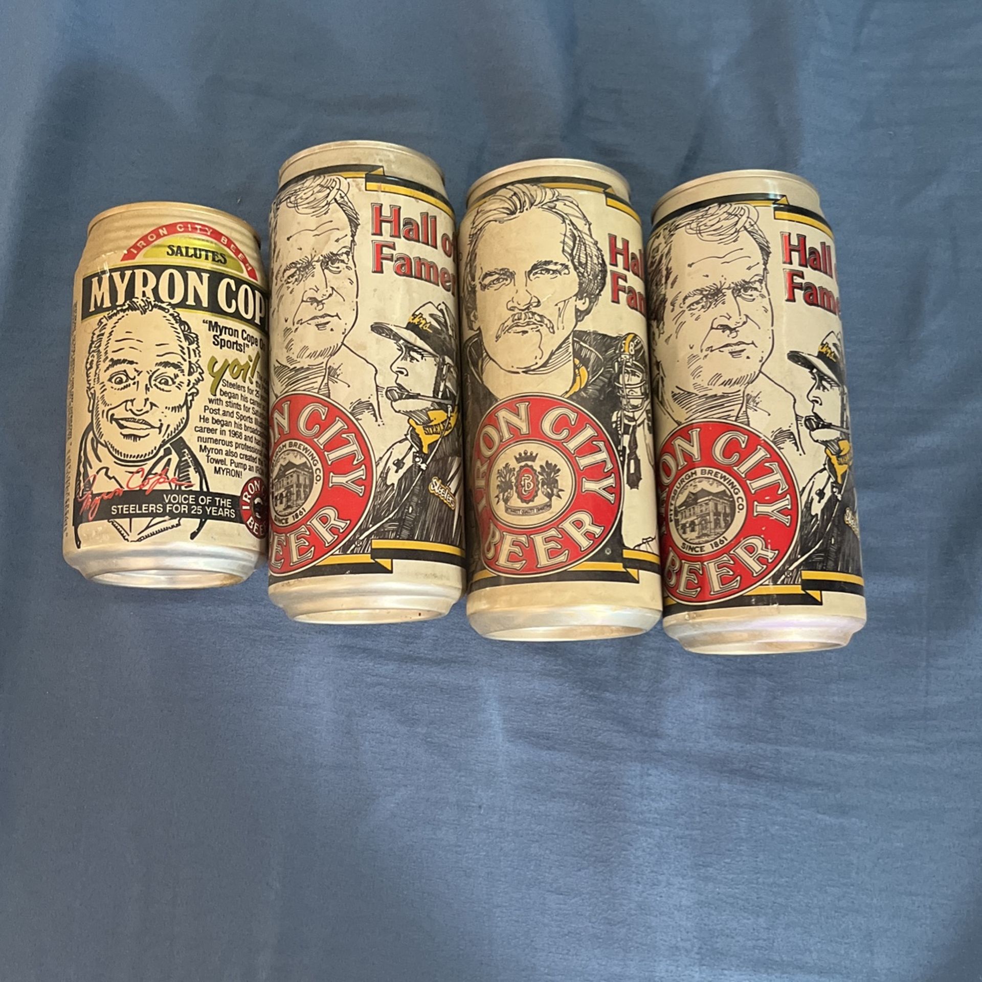 Iron City Beer Cans Steelers