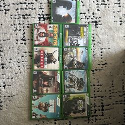 Nine (9) Xbox One Video Games