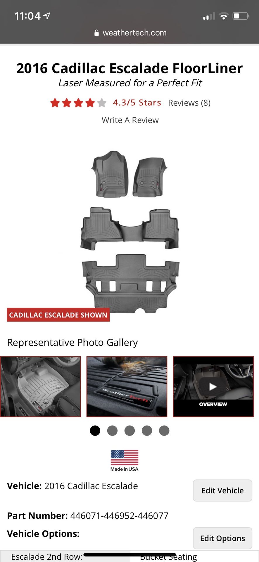 Acadia Denali Gmc Chevy Mats