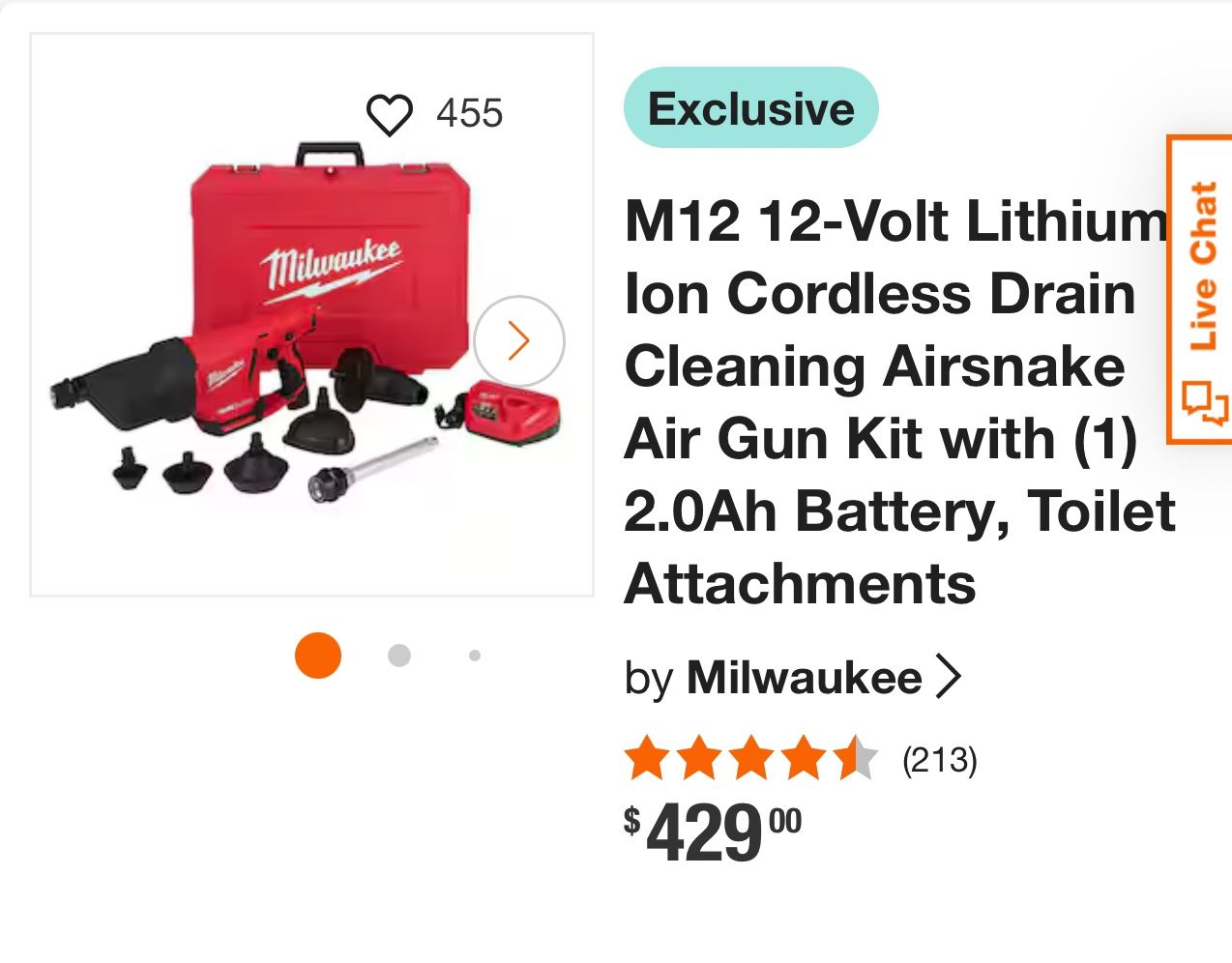 M12 Air Snake Milwaukee