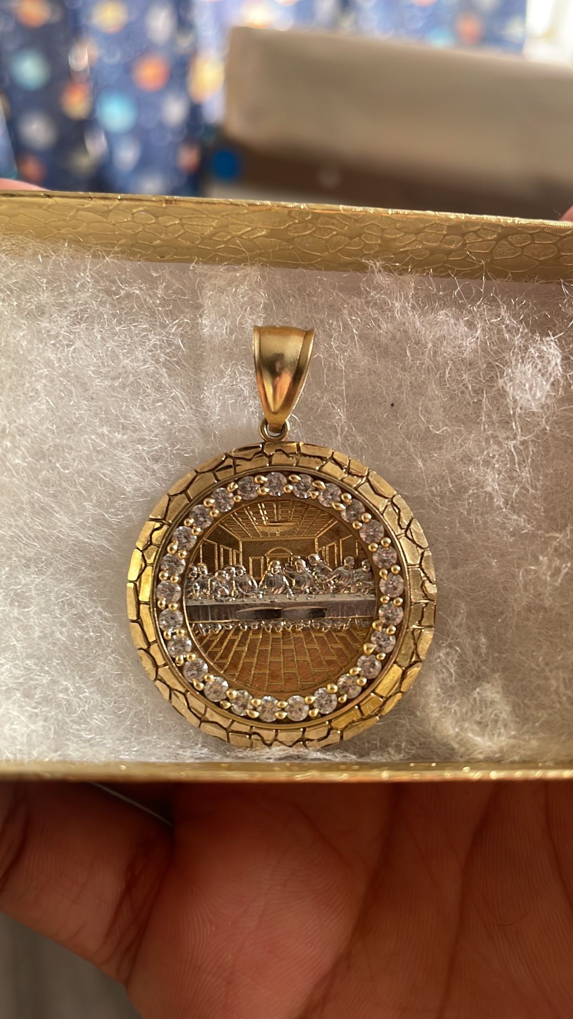 10k Last Supper Pendant