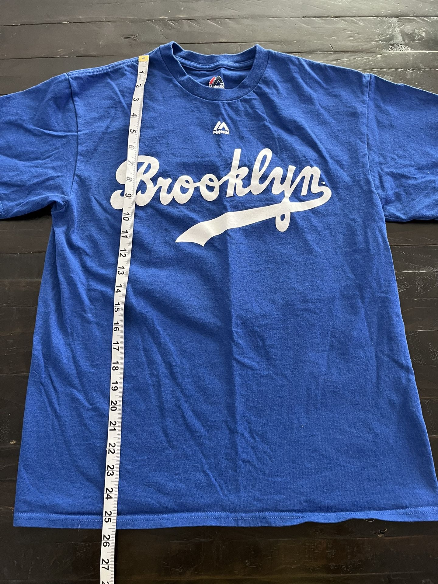 Jackie Robinson Brooklyn Dodgers Majestic Jersey Style Shirt Size Large