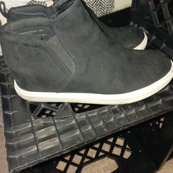 Women's Black SNEAKER WEDGES VERY COOL