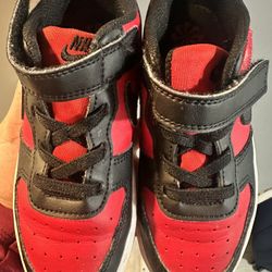 Toddler Boy Nikes, Size 10C – Red & Black