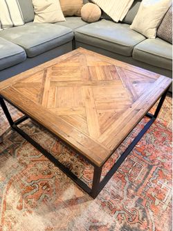 Large square coffee table