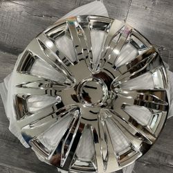 17” hubcaps chromed 4 wheel rim covers fits chevy impala dodge caravan, pontiac g6 toyota rav4 nissan murano and more…