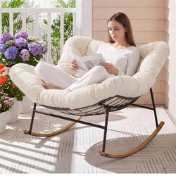 Outdoor Papasan Rocking Chair