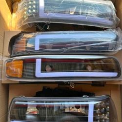 99-02 Chevy Silverado|00-06 Chevy Tahoe/ Suburban LED Headlights Faros Calaveras

Micas Luces