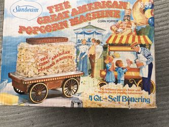 30 years old, never used, Sunbeam Popcorn maker