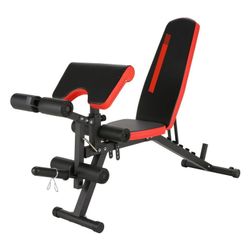  Weight Bench with Leg Extension and Leg Curl, 800LBS Workout Bench Press with Preacher Pad & Wheels, Olympic Weight Bench Set for Home Gym Full Body 