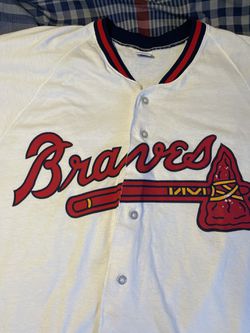 VINTAGE 90s Russell Athletic Atlanta Braves Jersey T-Shirt Blank
