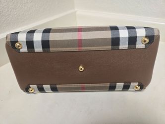 Burberry Handbag with Nova Check and Leather