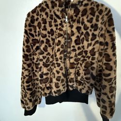 Cheetah Print Zip Up