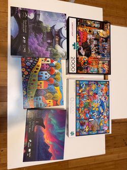 5 boxes of puzzle