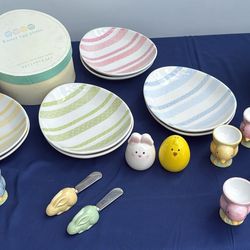 Pottery Barn Easter Collection – Plates + Egg Cups + Serveware