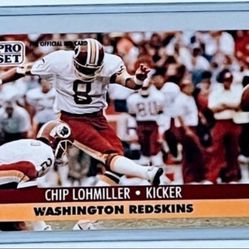 Chip Lohmiller 1991 Pro Set #320 Washington Redskins FOOTBALL