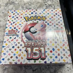 Japanese 151 sealed booster box Pokemon