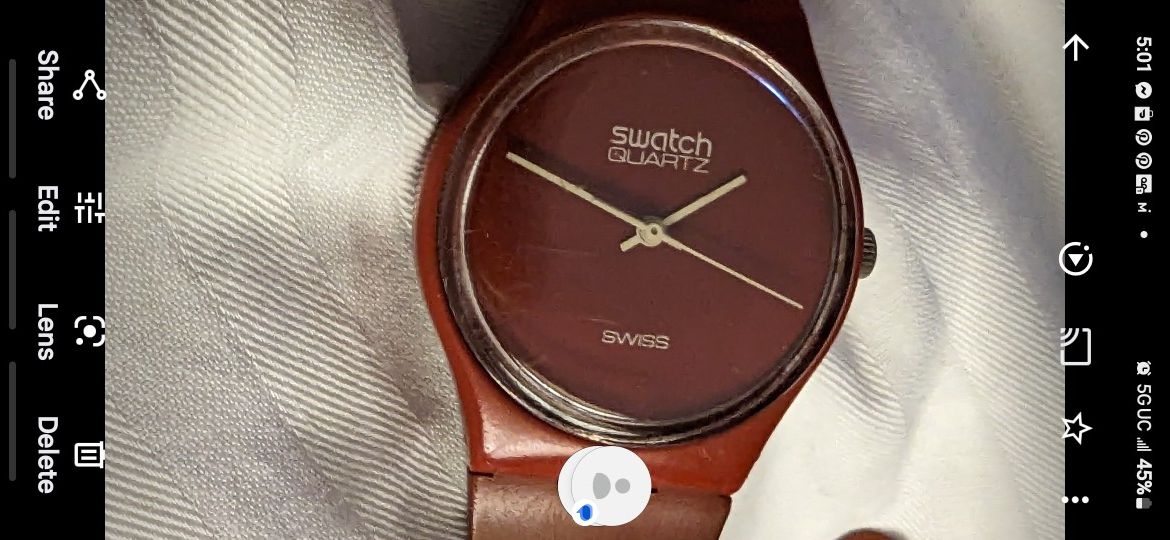 Very Rare Vintage Swatch Watch Gr100 1983 Mint
