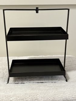 Black Two Tier Tray 
