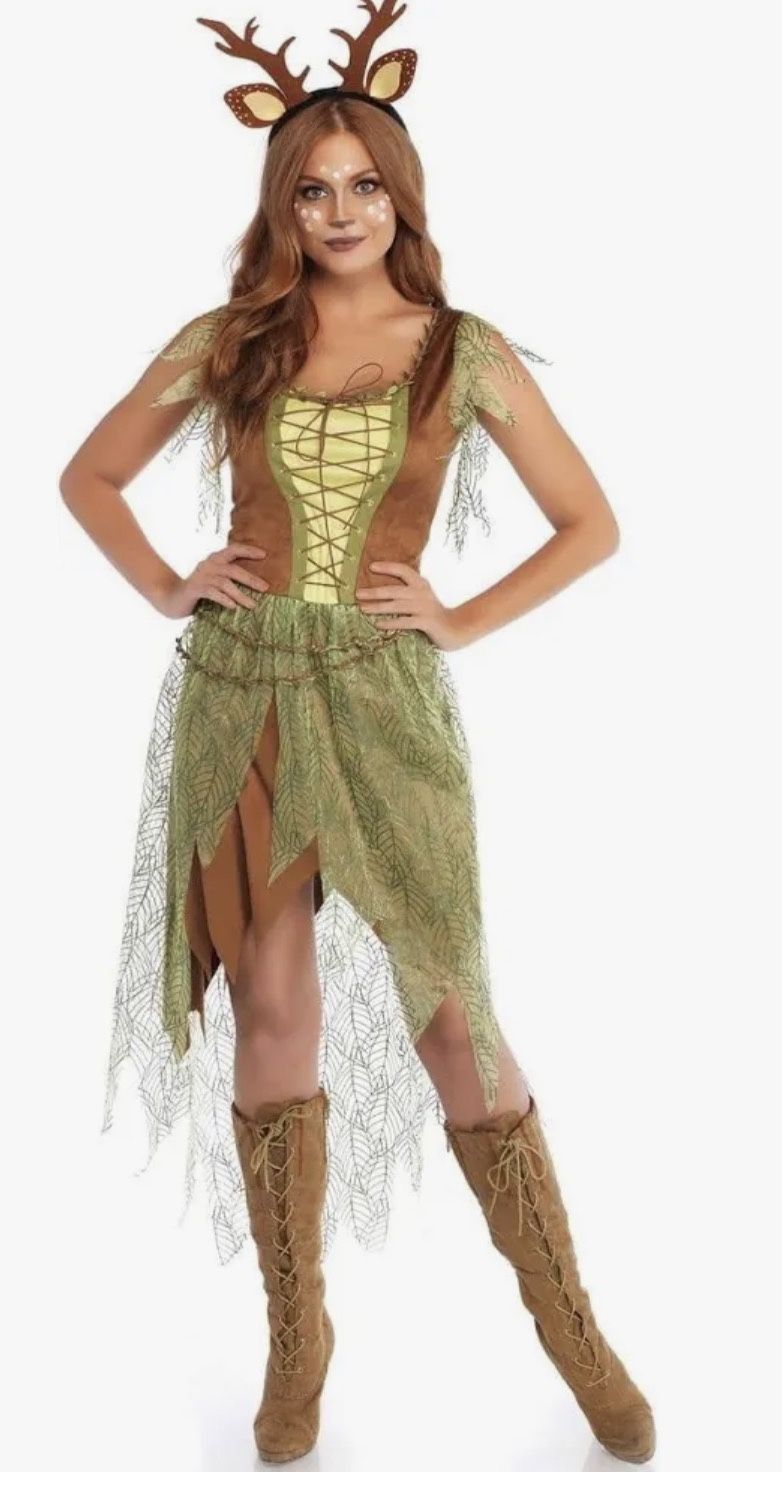 New Leg Avenue Woodland Fawn Adult Costume Available In Médium And Large $20