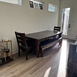 Ashley Dining Table Bench set