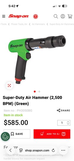 Snap-on air hammer