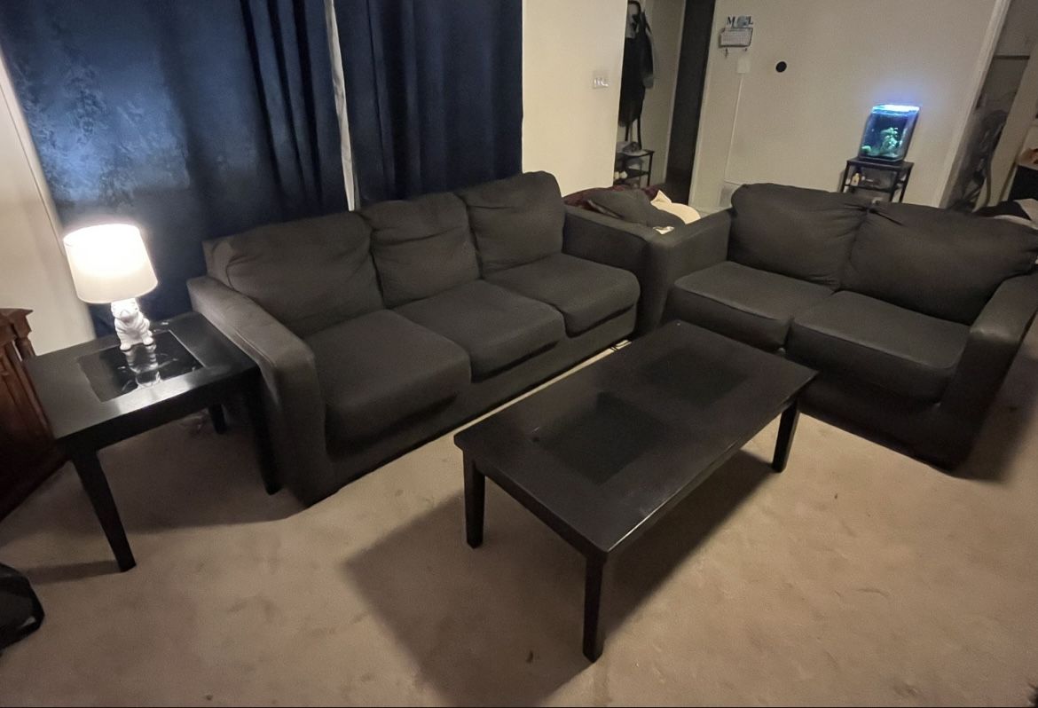 Sofa, Loveseat, & Tables