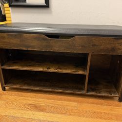 Shoe Bench, Lift Top Shoe Storage Bench