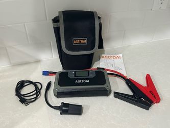AstroAI 2000A Car Jump Starter & Portable Power Bank - Like New w/ Case