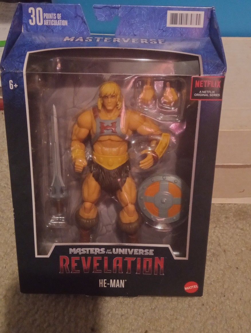 Masters Of The Universe Revelation He-Man Action Figure By Mattel