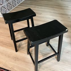 Two Black Stools