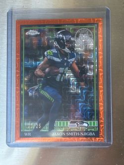 Topps chrome football card