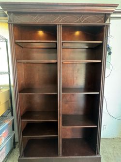 Cherry brown bookshelf