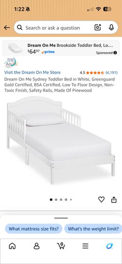 Toddler bed