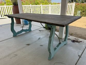Vintage Rustic Wood Dining Table | Farmhouse Style
