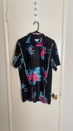 Fashion nova button mesh short XL