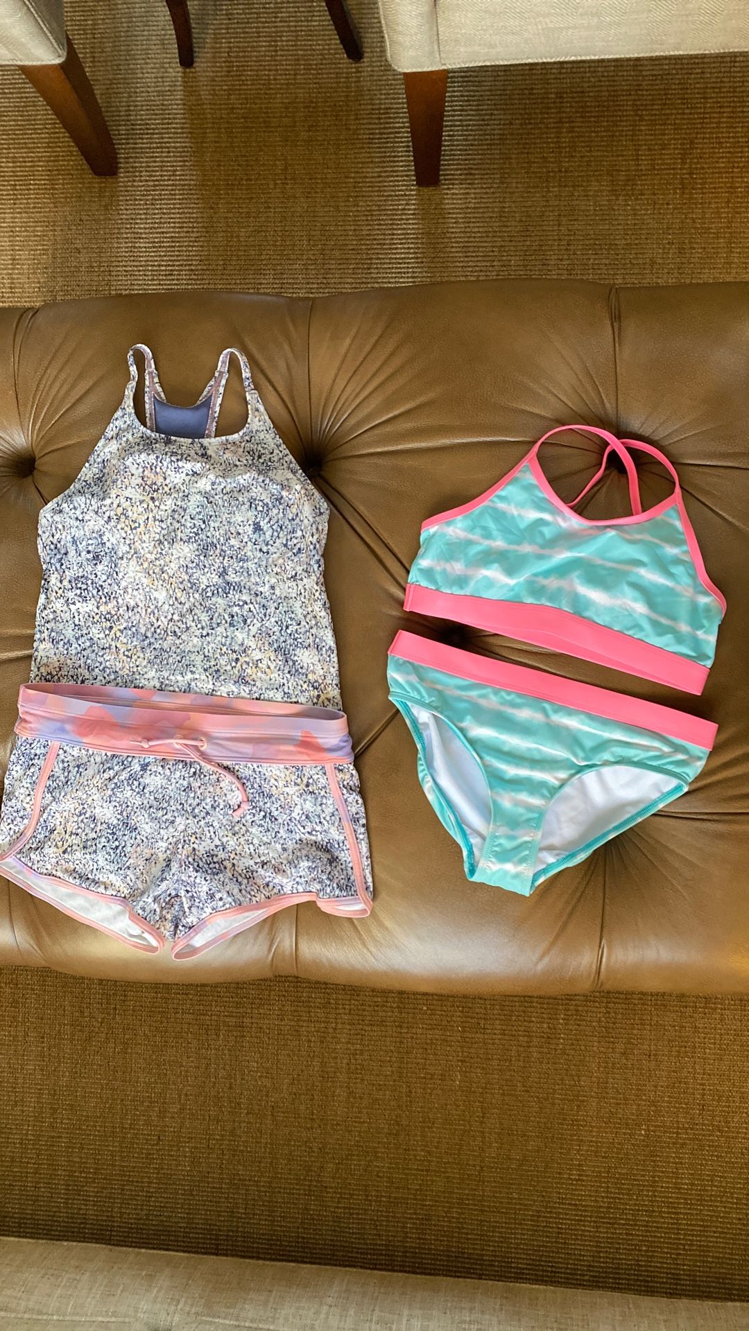 Girls swim Sizes 12 & 14 Athleta Girl & Lands End
