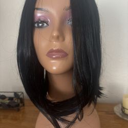 Black Wig Bob Cut