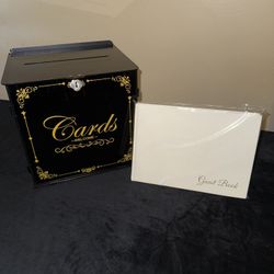 Acrylic Wedding Card Box & Guest Book