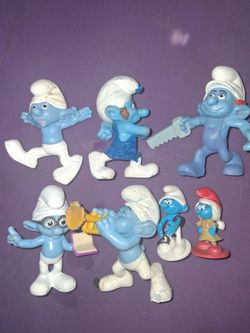 Smurf Figures Lot of 7